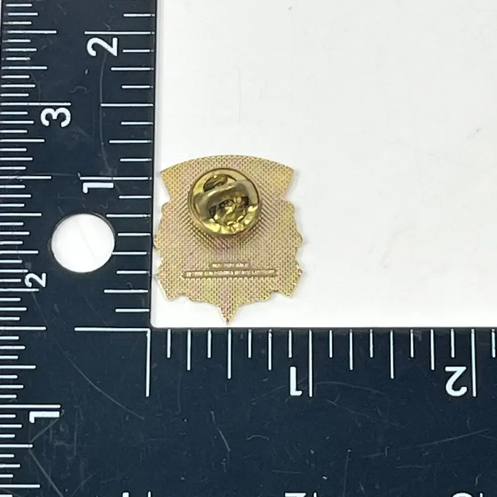 California Lottery 5 Years Of Fun Enamel Pin Gold Tone Multicolor Wheel Badge